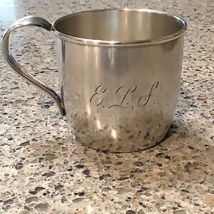 1847 Rogers Silverplate Baby Cup “Springtime” Pattern